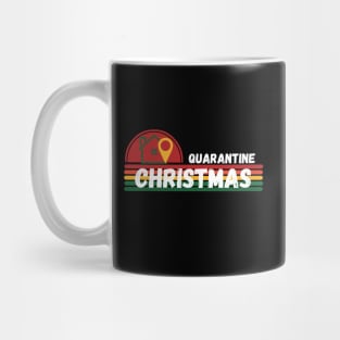 Merry Quarantine Christmas 2020 Stay At Home Vintage Retro Mug